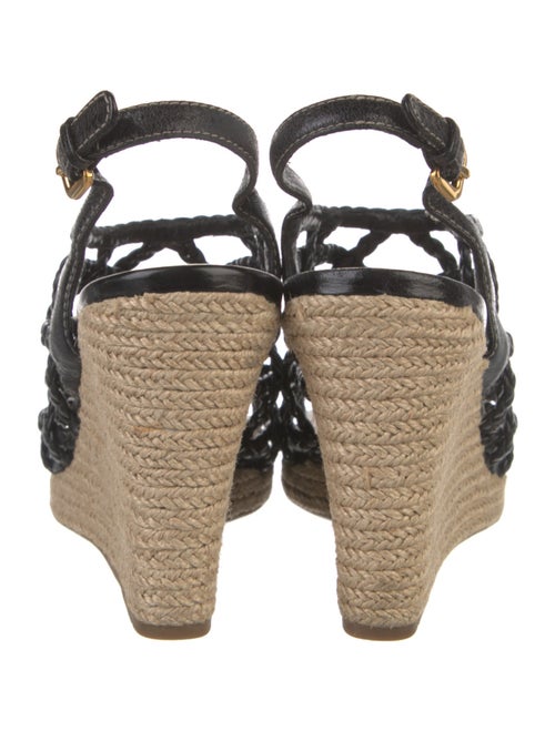 Prada Sport Leather Braided Accents Espadrilles