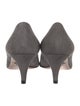 Prada Suede Scalloped Accent Pumps