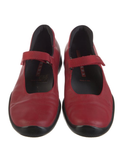 Prada Leather Mary Jane Flats