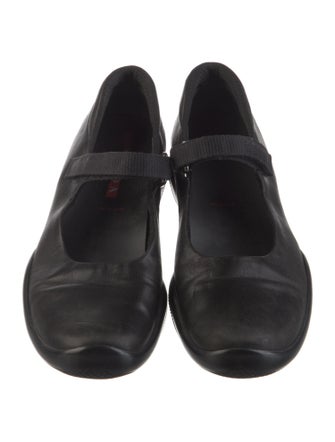 Prada Leather Mary Jane Flats