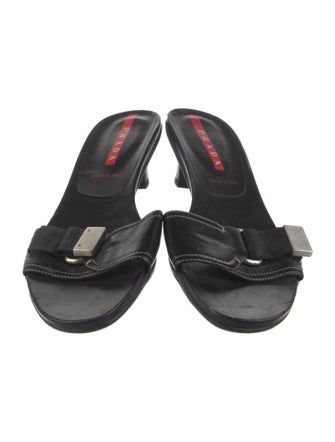 Prada Leather Slides