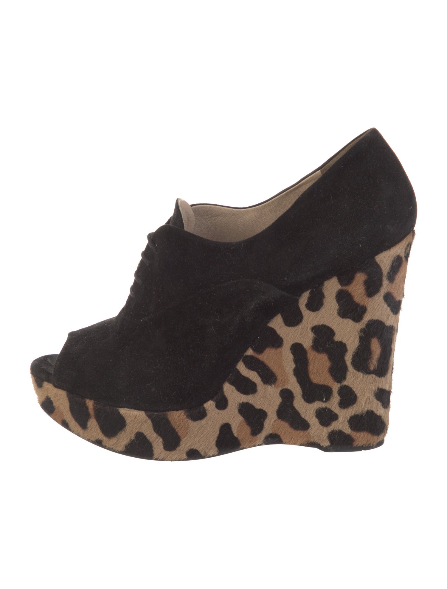 Prada Suede Animal Print Sandals