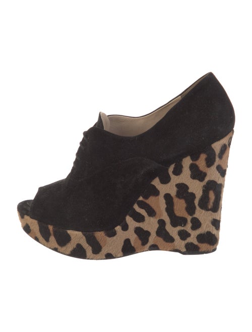 Prada Suede Animal Print Sandals