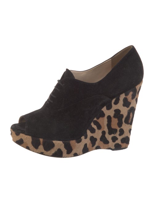 Prada Suede Animal Print Sandals