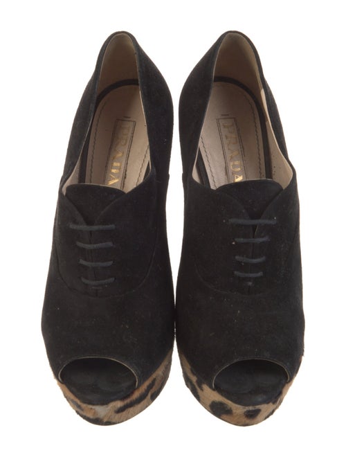 Prada Suede Animal Print Sandals