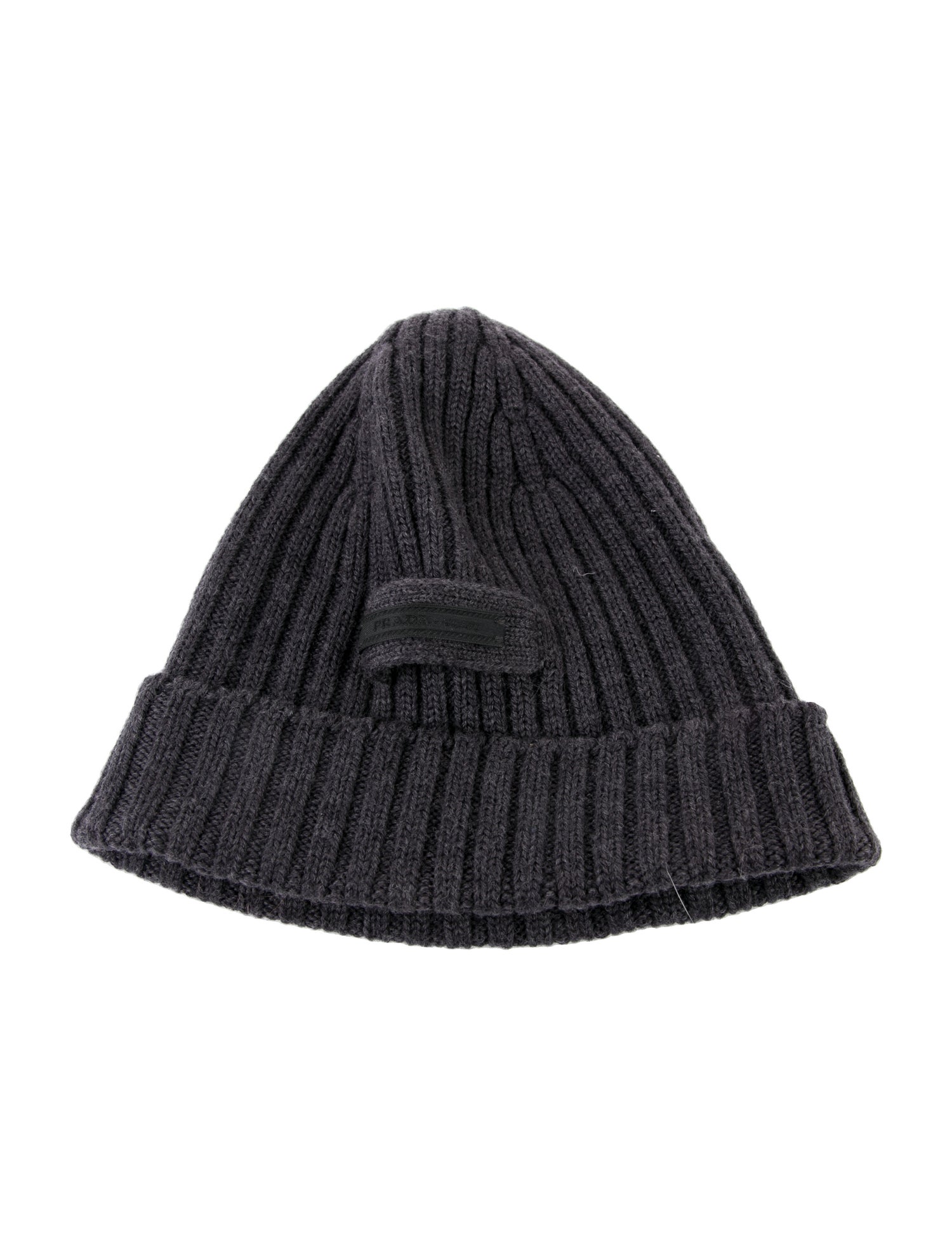 Prada Prada Ribbed Wool Beanie
