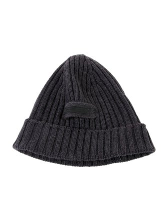 Prada Prada Ribbed Wool Beanie