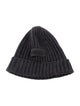 Prada Prada Ribbed Wool Beanie