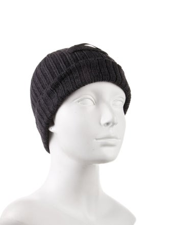 Prada Prada Ribbed Wool Beanie