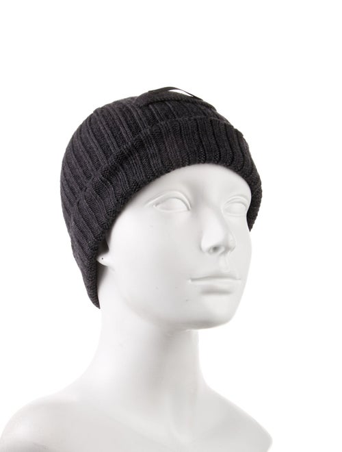 Prada Prada Ribbed Wool Beanie