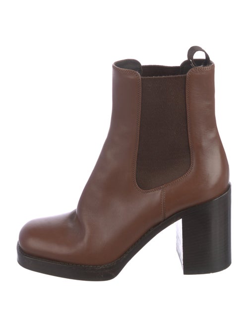 Prada Leather Chelsea Boots