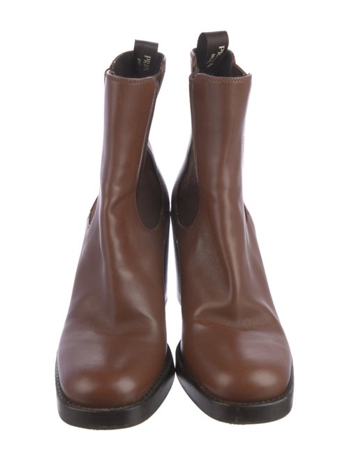 Prada Leather Chelsea Boots