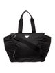 Prada Tessuto Enameled Metal Triangle Diaper Bag