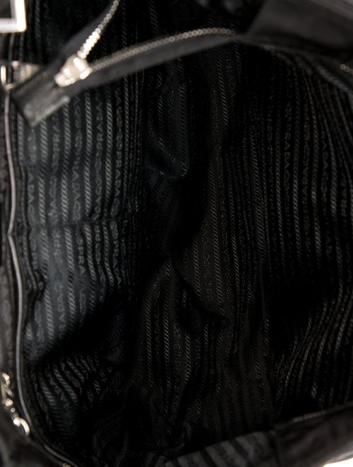 Prada Tessuto Enameled Metal Triangle Diaper Bag