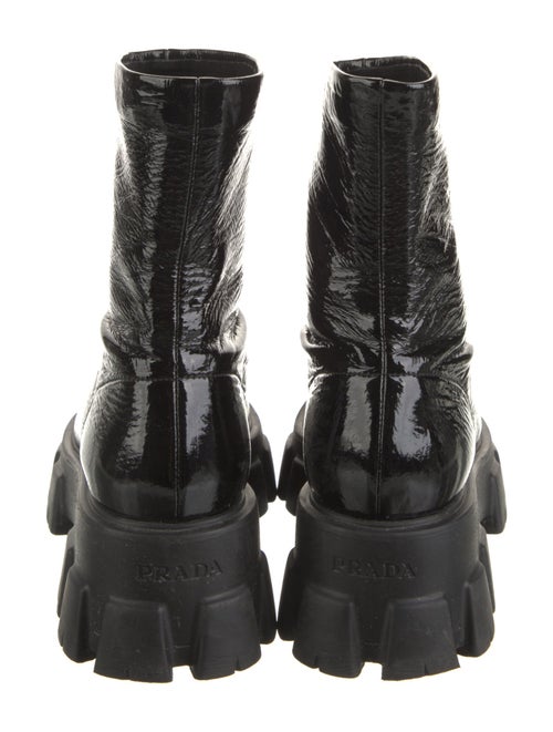 Prada Patent Leather Combat Boots