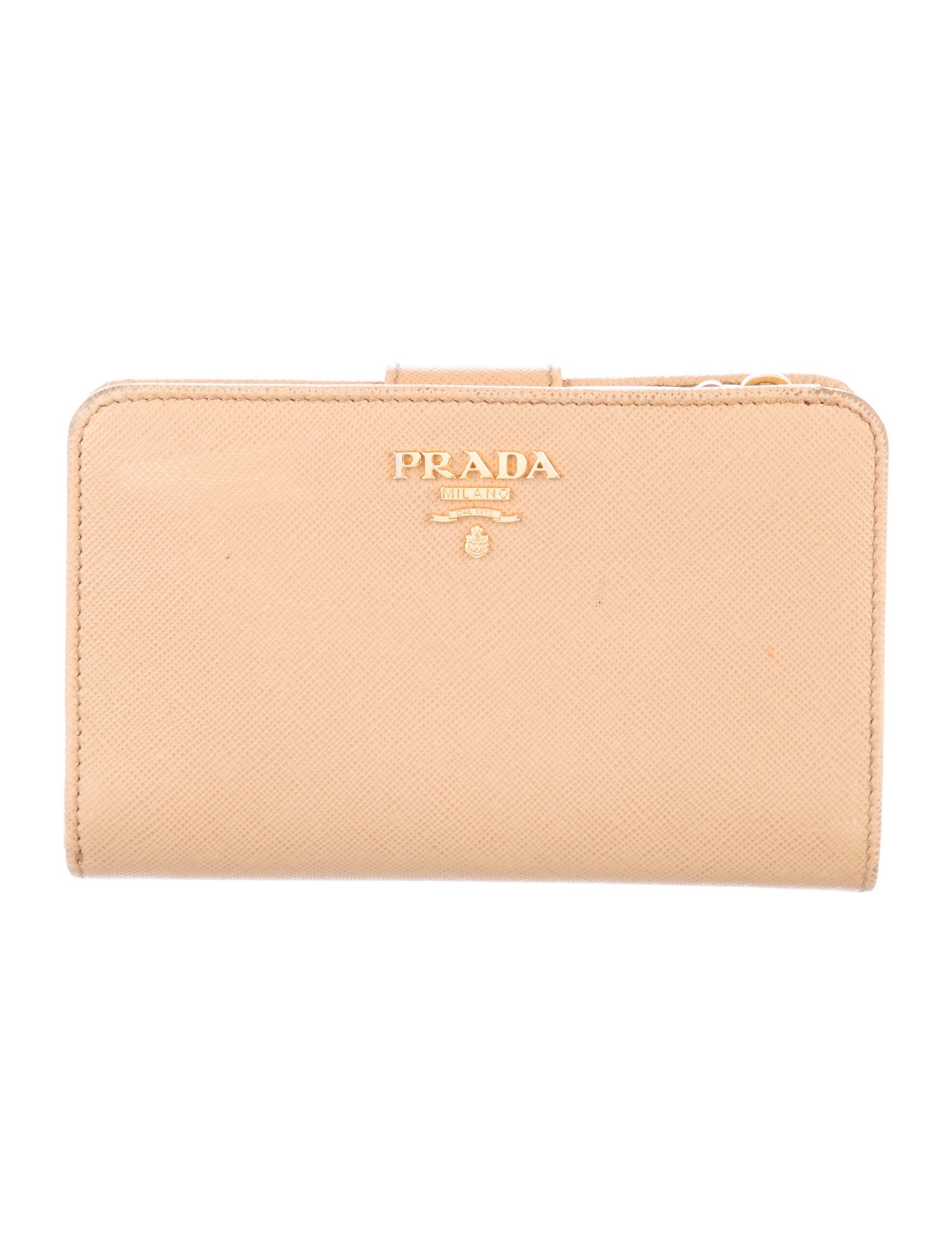 Prada Saffiano Metal Leather French Purse
