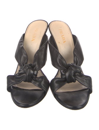 Prada Leather Slides