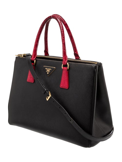 Prada Saffiano Lux Leather Galleria Double Zip Large