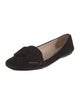 Prada Suede Bow Accents Flats