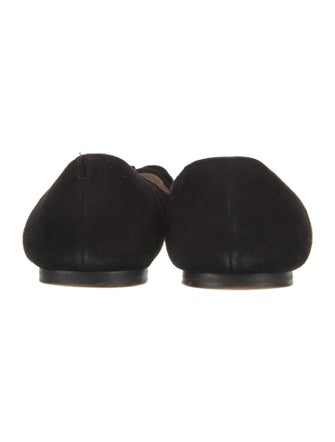 Prada Suede Bow Accents Flats