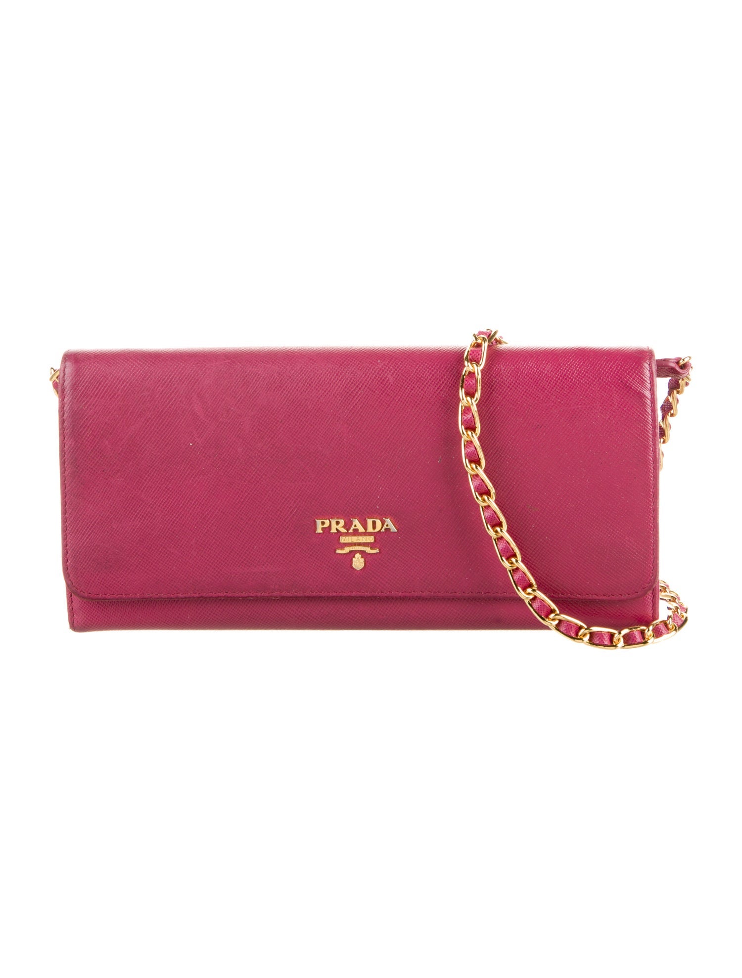 Prada Saffiano Leather Wristlet
