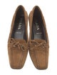 Prada Suede Bow Accents Pumps
