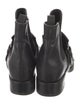 Prada Leather Pleated Accents Chelsea Boots
