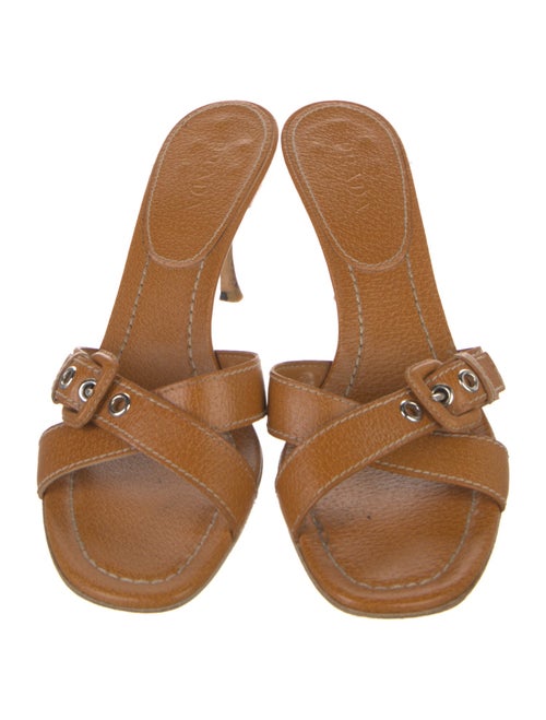 Prada Leather Slides