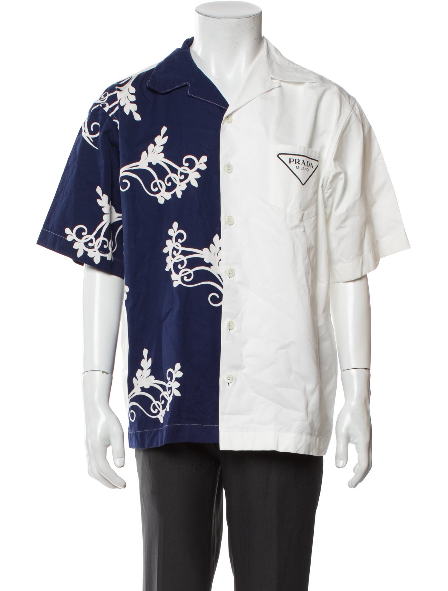 Prada 2023 Double-Match Shirt