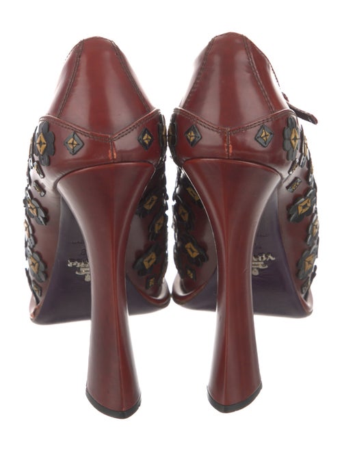 Prada Leather Printed Pumps