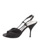 Prada Satin Slingback Sandals
