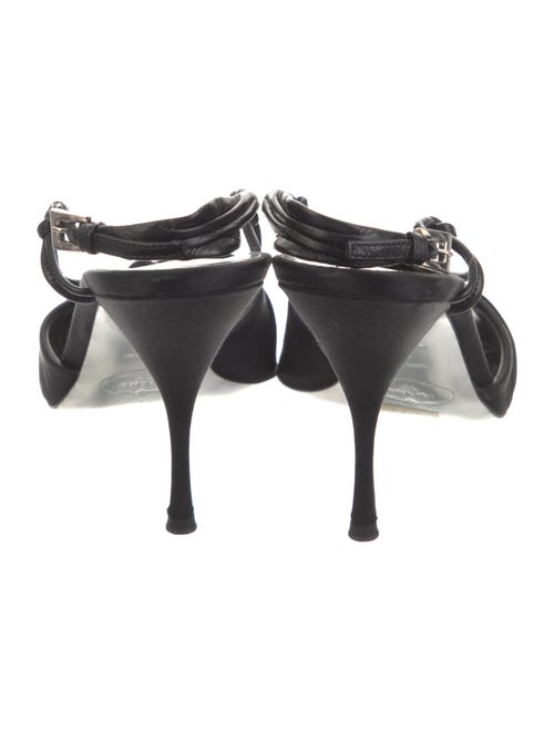 Prada Satin Slingback Sandals
