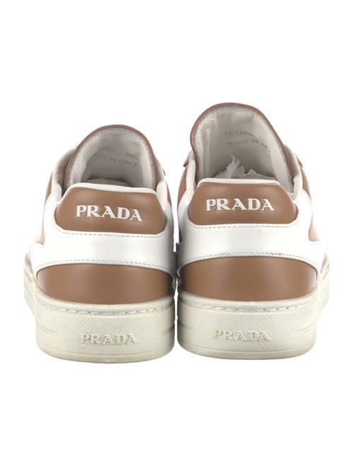Prada Leather Colorblock Pattern Sneakers