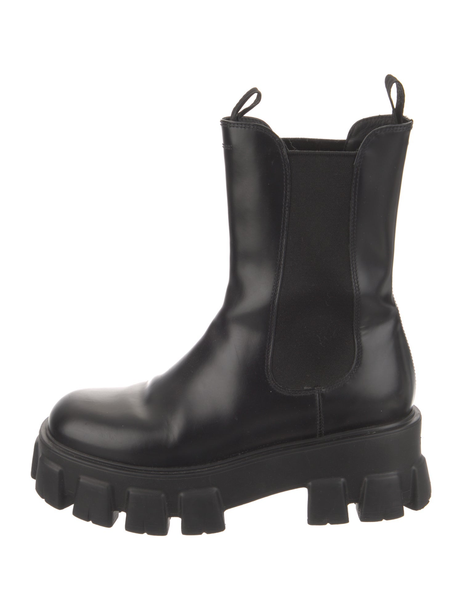 Prada Leather Chelsea Boots