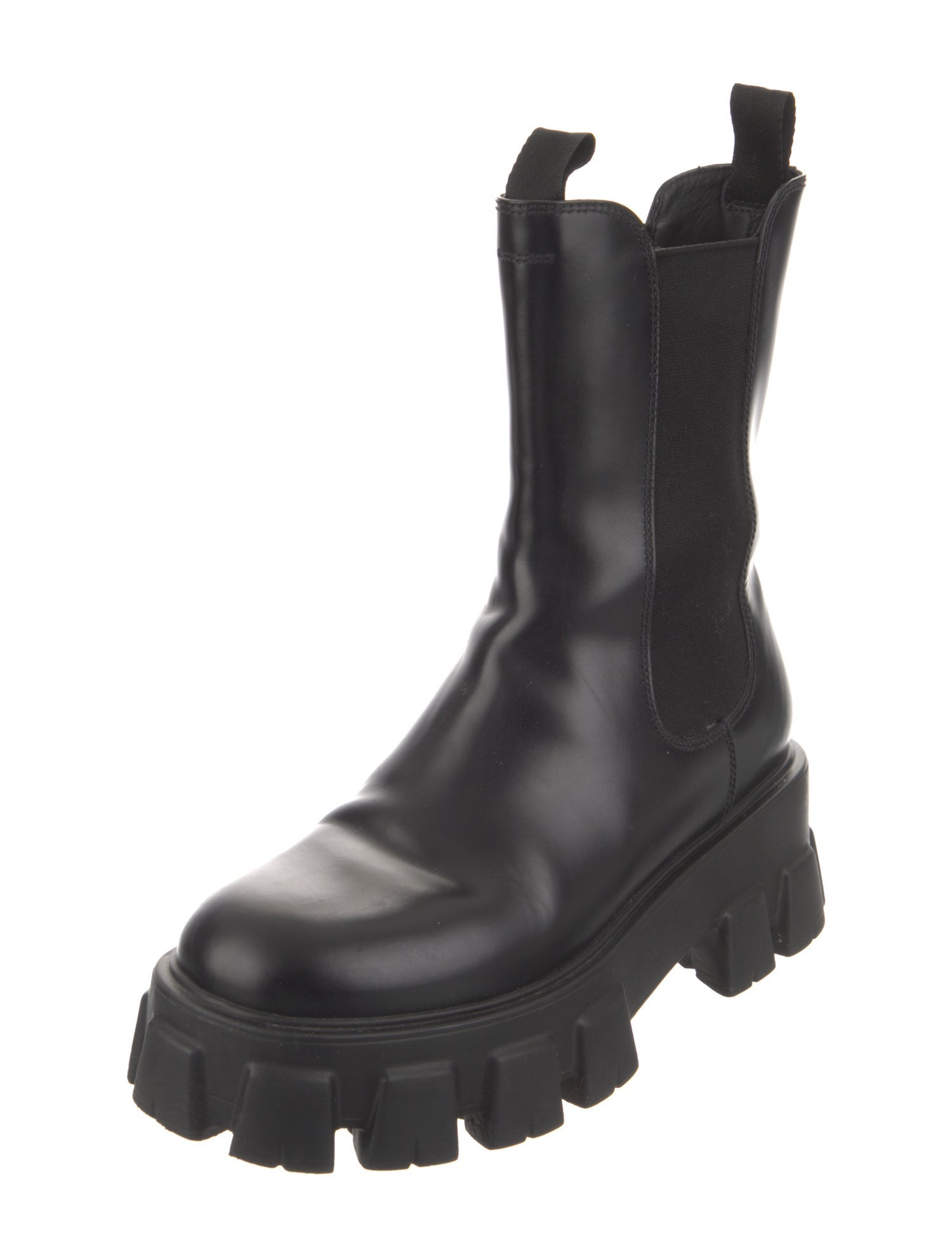 Prada Leather Chelsea Boots