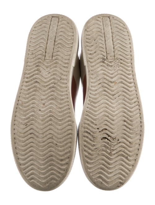 Prada Leather Colorblock Pattern Sneakers