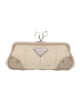 Prada Canvas Clutch