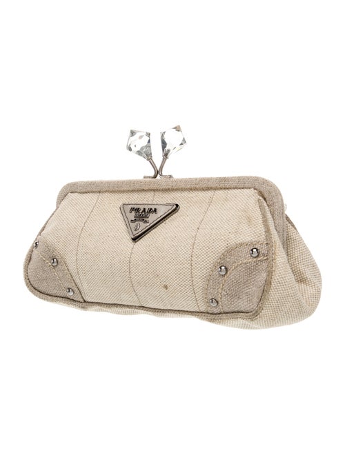 Prada Canvas Clutch