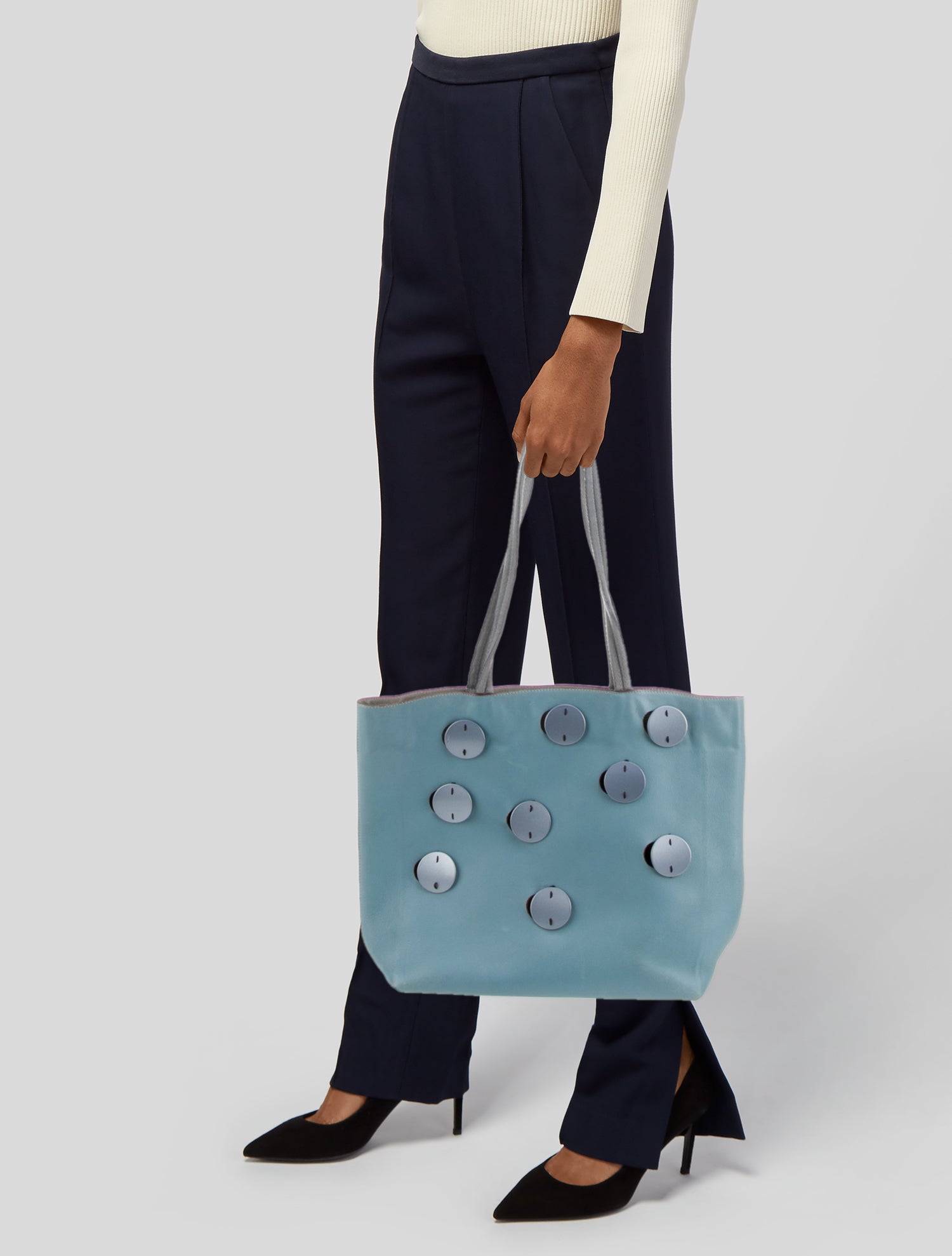 Prada City Calf Leather Tote