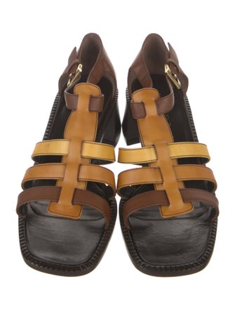 Prada Leather Gladiator Sandals