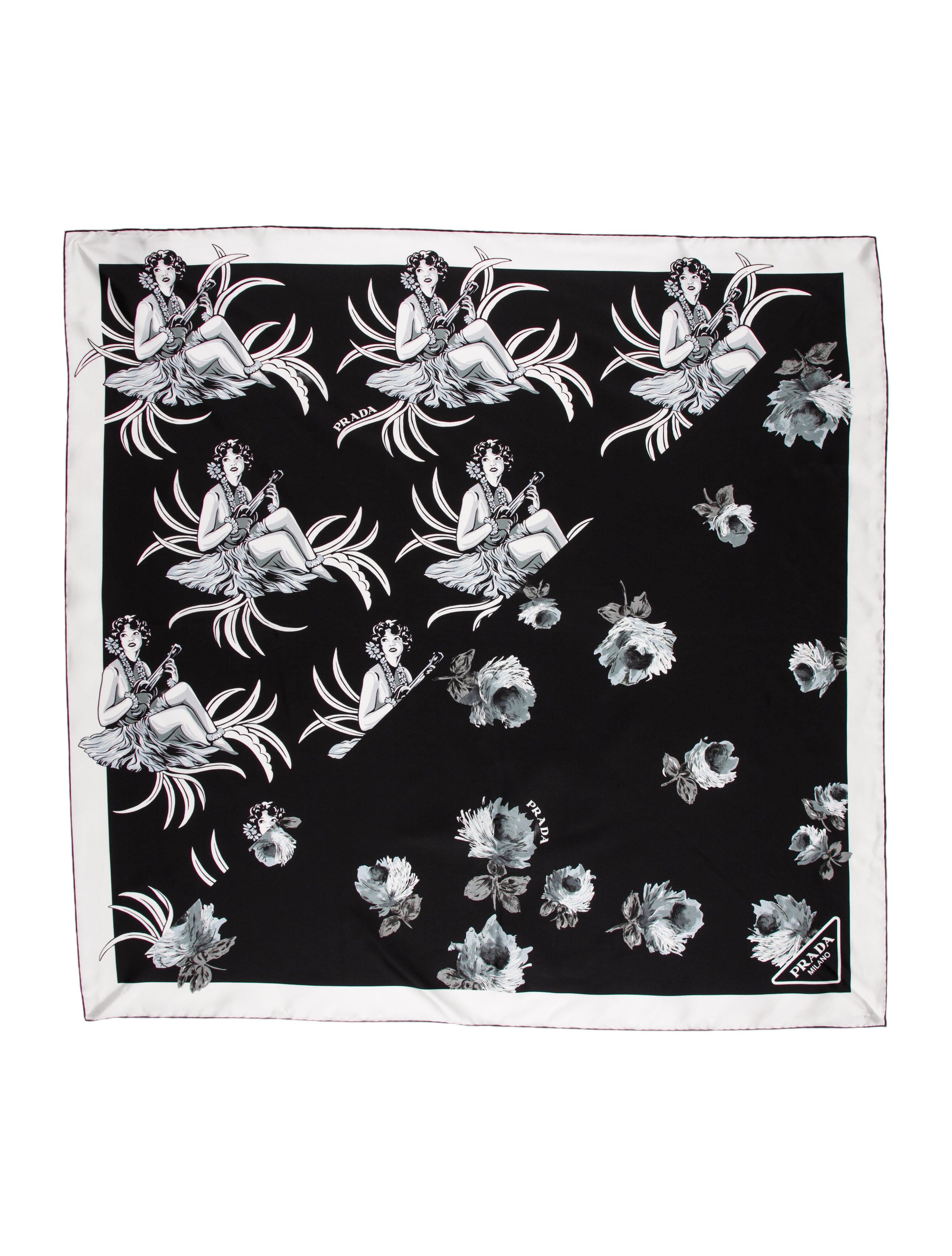 Prada Silk Printed Scarf