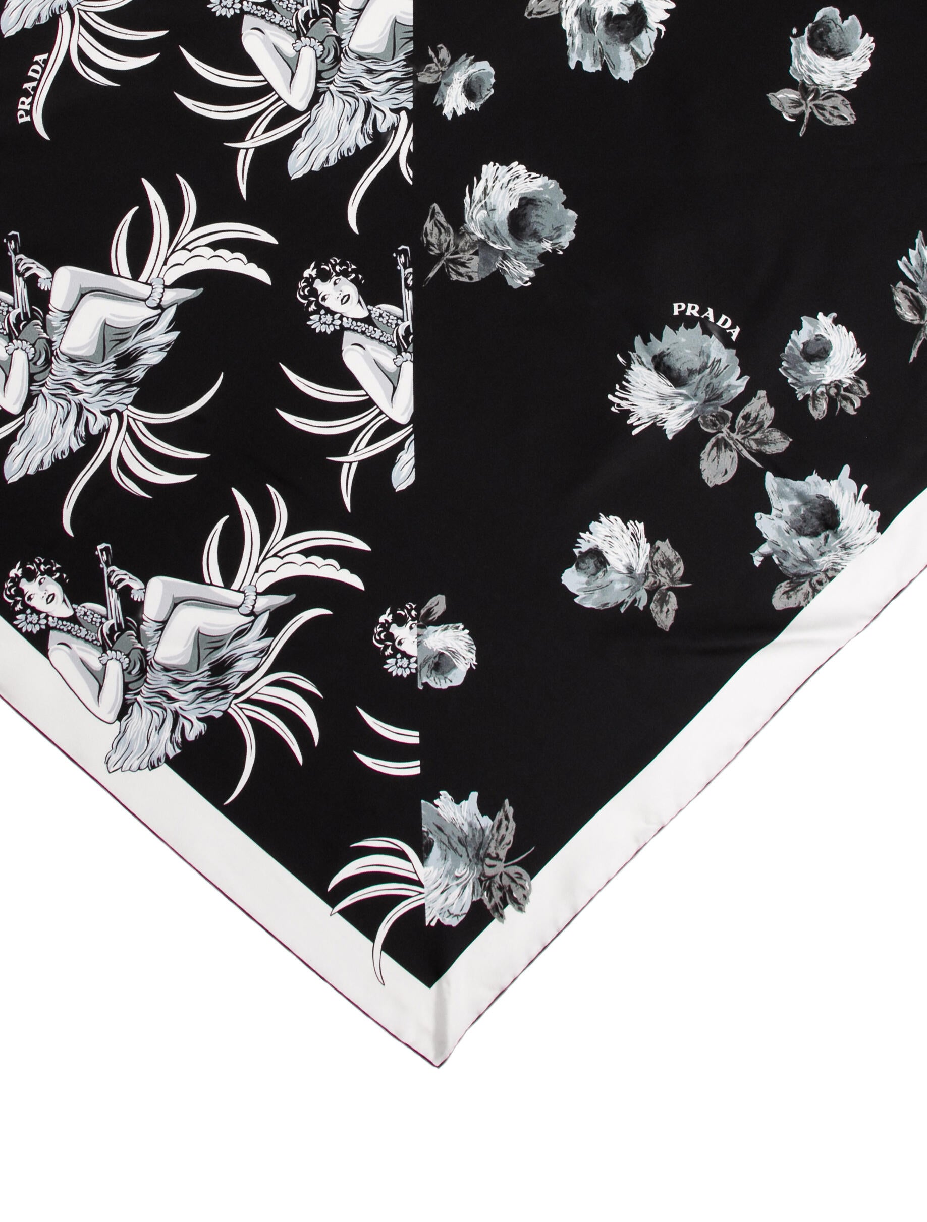 Prada Silk Printed Scarf