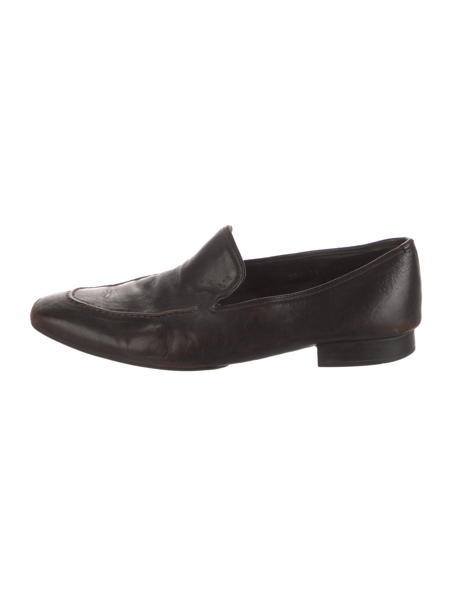Prada Leather Dress Loafers