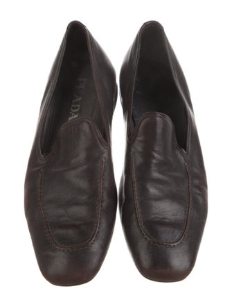Prada Leather Dress Loafers