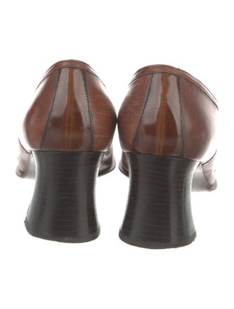 Prada Leather Printed Pumps