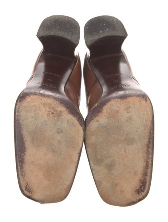 Prada Leather Printed Pumps