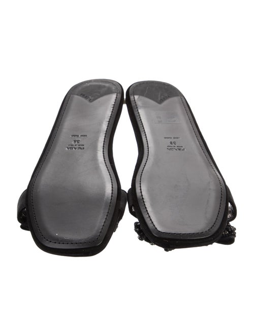 Prada Satin Bow Accents Slides
