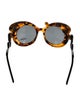 Prada Havana Minimal Baroque Oversize Sunglasses