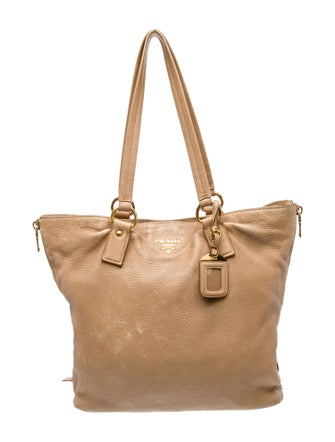 Prada Vitello Daino Leather Side Zip