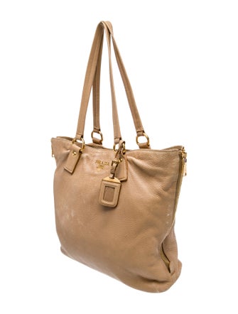 Prada Vitello Daino Leather Side Zip